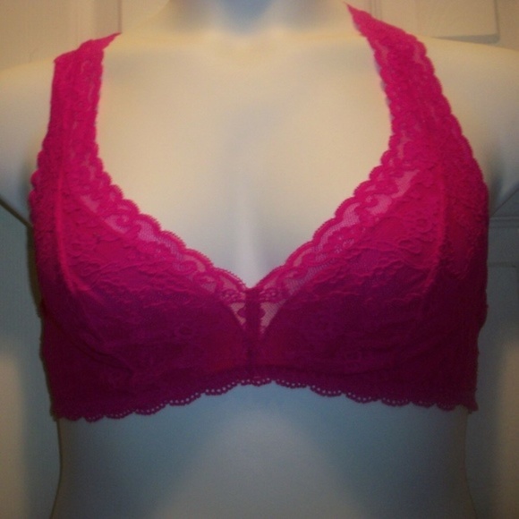 VICTORIA'S SECRET Lace T-Back Bralette Size Large - Picture 5 of 7